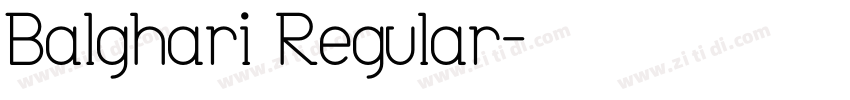 Balghari Regular字体转换